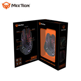 MeeTion GM22 tanie sterowniki z sześcioma kliknięciami led lekki odtwarzacz USB 7D optyczne przewodowe światło Pro makro mysz dla graczy mysz do gier